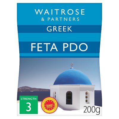 Waitrose Greek Feta Cheese Strength 3