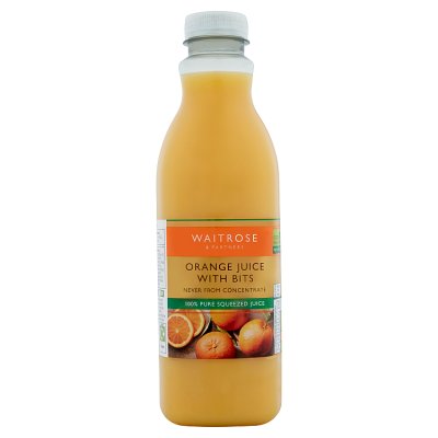 Waitrose Orange Juice with Bits