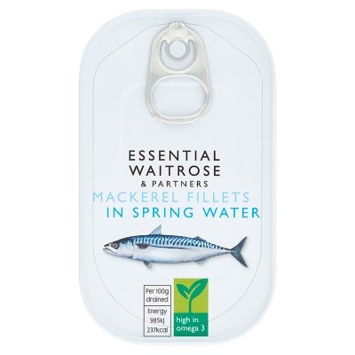 Essential Mackerel Fillets in Spring Water