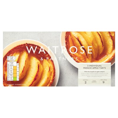 Waitrose 2 Frozen French Apple Tarts