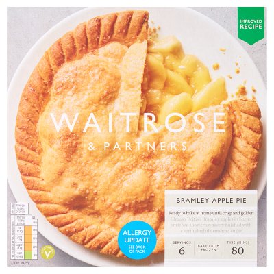 Waitrose Frozen Bramley apple Pie