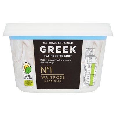 No. 1 Fat Free Strained Natural Greek Yogurt
