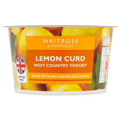 Waitrose Lemon Curd Yogurt Single