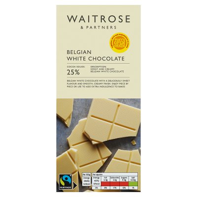 Waitrose Belgian White Chocolate