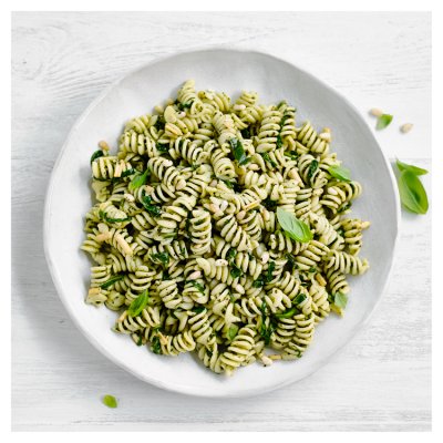 Pesto Pasta with Spinach & Pine Nuts