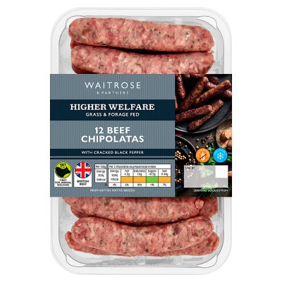 Waitrose Aberdeen Angus Beef Chipolatas