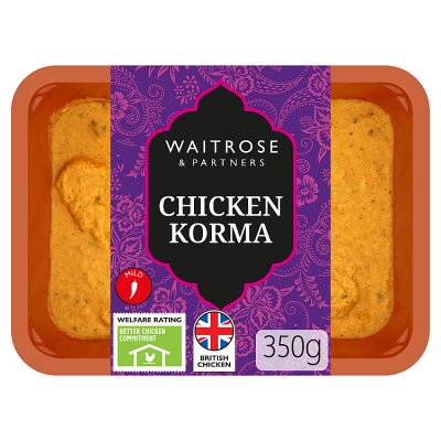 Waitrose Indian Chicken Korma Curry for 2