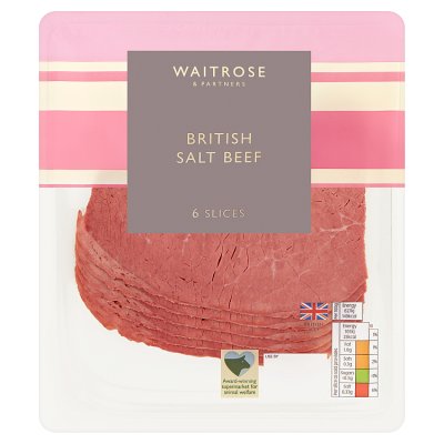 Waitrose British Salt Beef 6 Slices