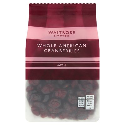 Waitrose Whole American Cranberries