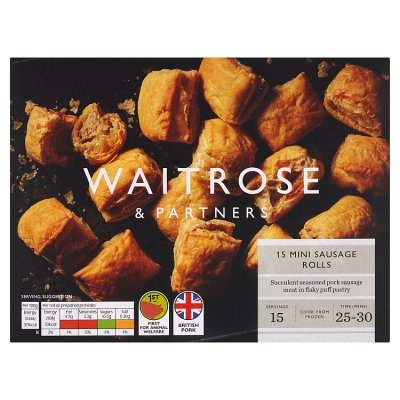 Waitrose Frozen 15 Cocktail Sausage Rolls