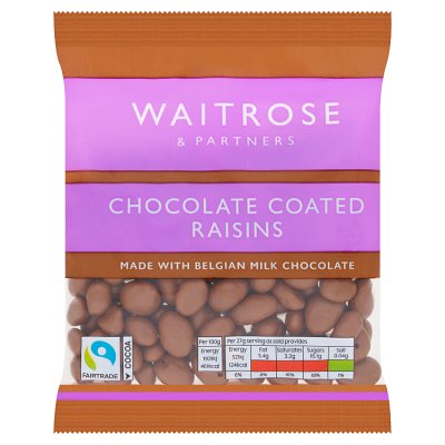 Waitrose Chocolate Coated Raisins