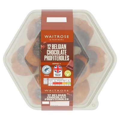 Waitrose 12 Belgian Chocolate Profiteroles