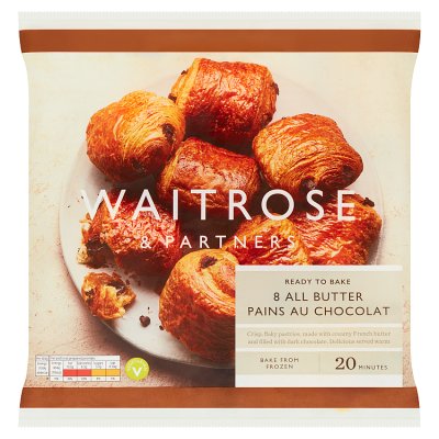 Waitrose 8 Frozen Pains au Chocolat