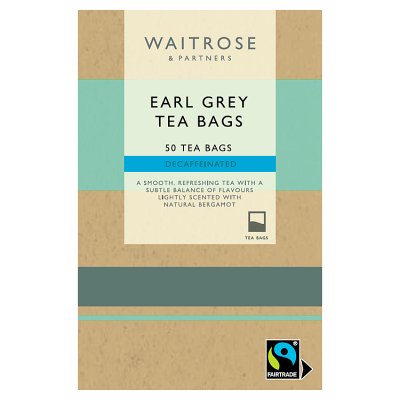 Waitrose Decaffeinated Earl Grey 50 Tea Bags