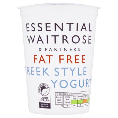 Essential Fat Free Natural Greek Style Yogurt