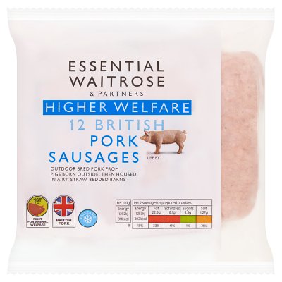 Essential 12 British Pork Sausages