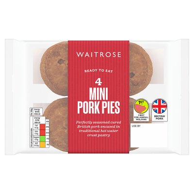 Waitrose 4 Mini Pork Pies