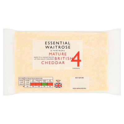 Essential Mature Cheddar Cheese Strength 4 Large