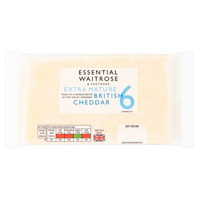 Essential Extra Mature Cheddar Cheese Strength 6 Large