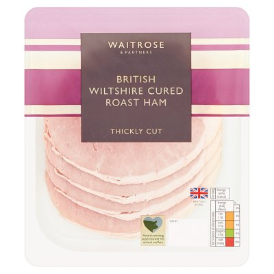 Waitrose British Wiltshire Ham Thickly Cut