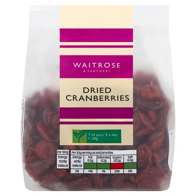 Waitrose Dried Cranberries
