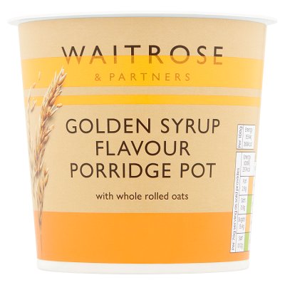 Waitrose Golden Syrup Porridge Pot 70g