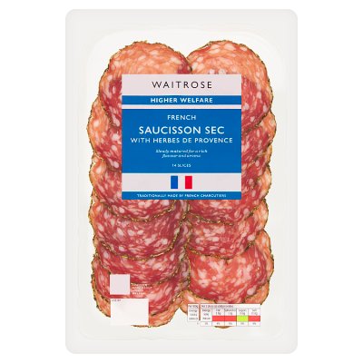 Waitrose French Saucisson Sec with Herbes De Provence