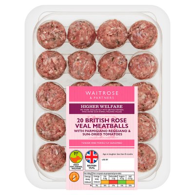 Waitrose British Veal 20 Meatballs
