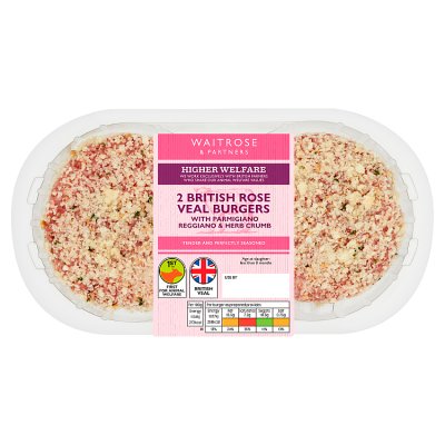 Waitrose 2pk British Veal Burgers