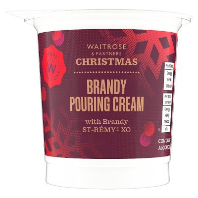 Waitrose Christmas Pourable Brandy Cream