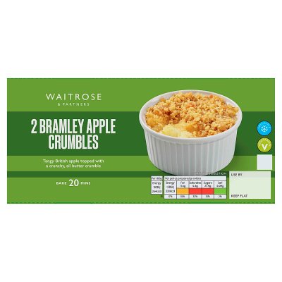 Waitrose 2 Bramley Apple Crumbles