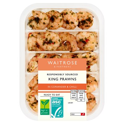 Waitrose Coriander & Chilli King Prawns