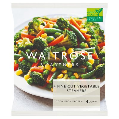 Waitrose Frozen Fine Cut Vegetable Steamers