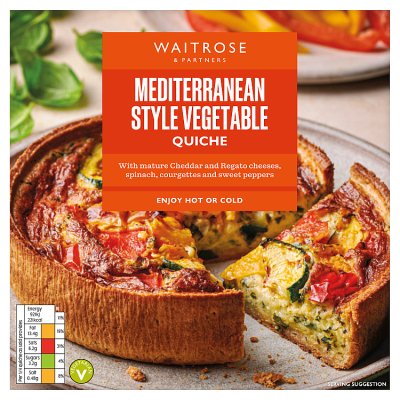 Waitrose Mediterranean Style Vegetable Quiche