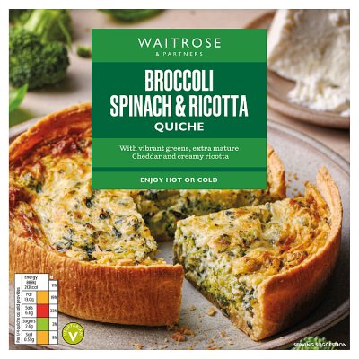 Waitrose Broccoli, Spinach & Ricotta Quiche