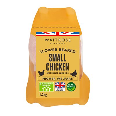 Waitrose Slower Reared Small Whole Chicken