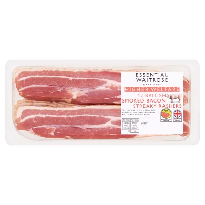 Essential 12 Smoked Streaky Bacon Rashers