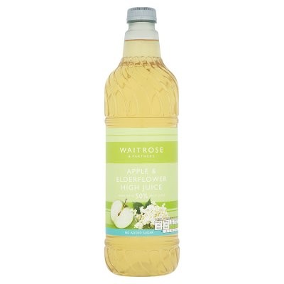 Waitrose Apple & Elderflower No Added Sugar High Juice