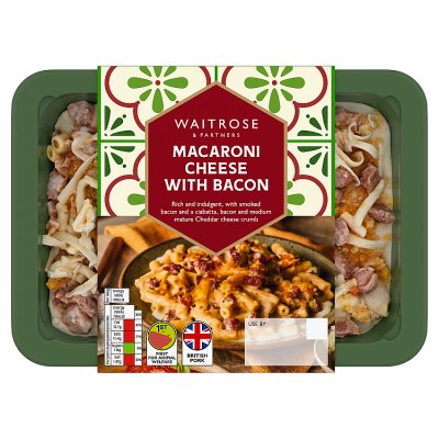 Waitrose Italian Macaroni Cheese with Bacon for 1