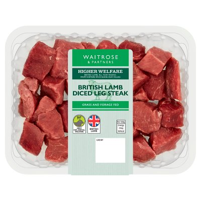 Waitrose British Lamb Diced Leg Steak