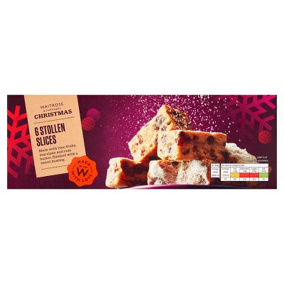 Waitrose Christmas 6 Stollen Slices