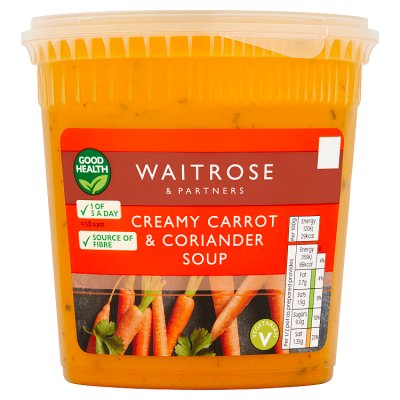 Waitrose Creamy Carrot & Coriander Soup