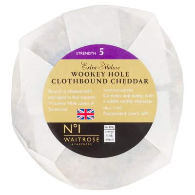 No. 1 Wookey Hole Extra Mature Cheddar Cheese Strength 5