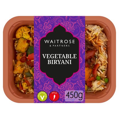 Waitrose Indian Vegetable Biryani for 1
