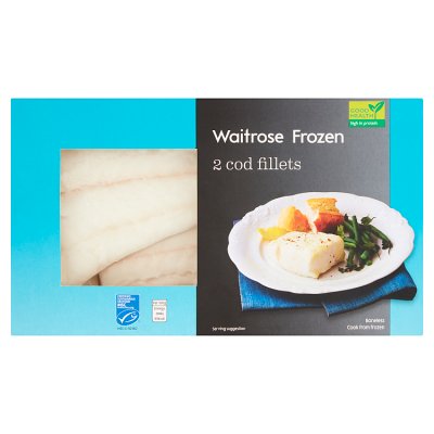 Waitrose Frozen 2 MSC Cod Fillets