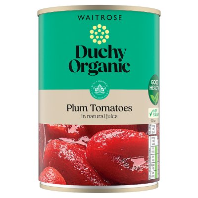 Duchy Organic Plum Tomatoes in Natural Juice