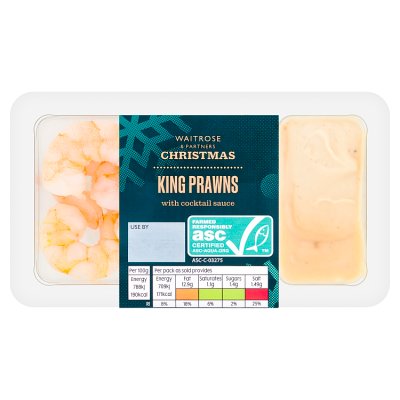 Waitrose King Prawns with Cocktail Sauce