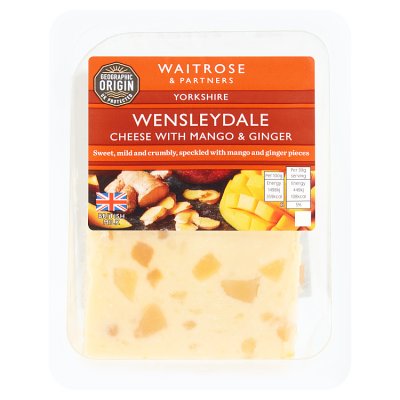 Waitrose Yorkshire Wensleydale Cheese with Mango & Ginger Strength 2