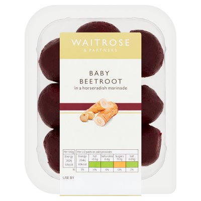 Waitrose Baby Beetroot with Horseradish