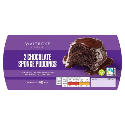 Waitrose Chocolate Sponge Puddings